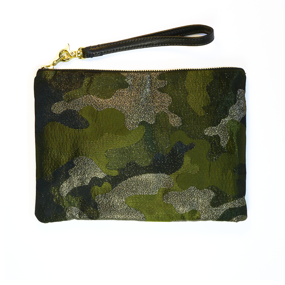 Gilt Camouflage Zip Pouch