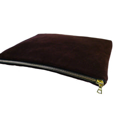 Merlot Suede Clutch