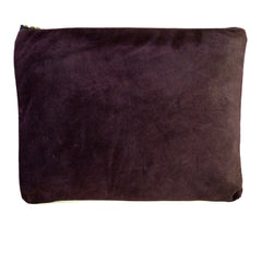 Merlot Suede Clutch